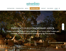 Tablet Screenshot of extraordinary.co.za